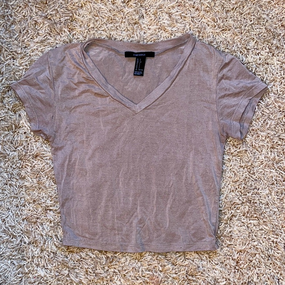 Forever 21 Small Tan T-Shirt